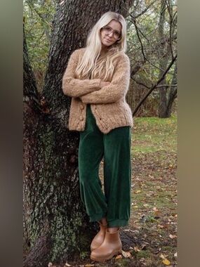 Suzie Kondi Giorgi Jumpsuit - Dunmore Green Velour